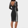 bebe1280_black-silver_3_654c8aa8-c86f-428c-bdec-d3b69abd4d41 BodyCon Embellished Knee Length Dress